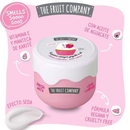 Crema corporal efecto seda fresa nata the fruit company