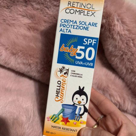 Protector Solar infantil 50 SPF Retinol Complex