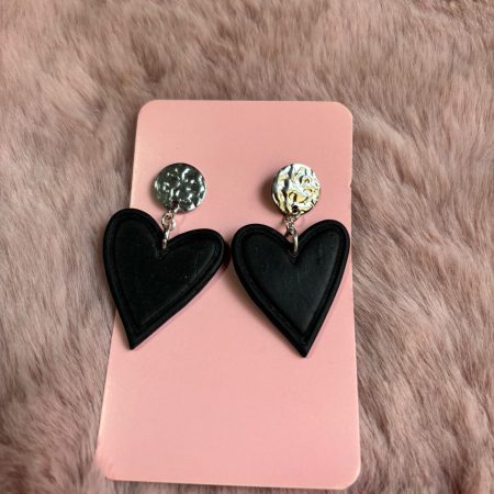 Pendientes Corazones Negros