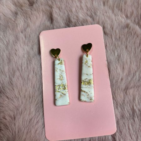 Pendientes Mármol Dorado