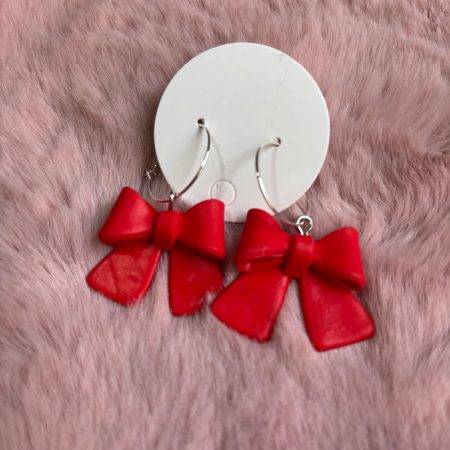 Pendientes Lacito Rojo