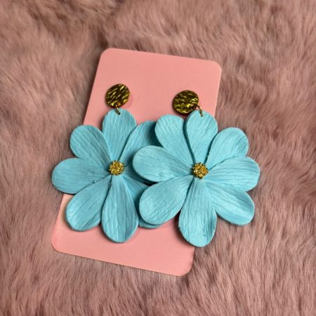 Pendientes Flor Celeste