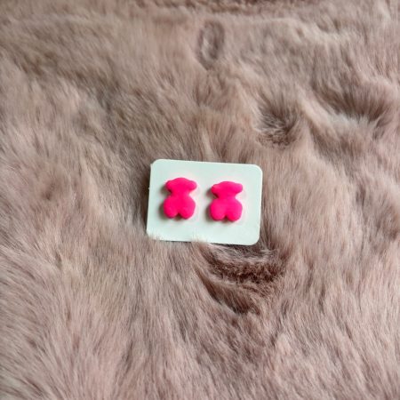 Pendientes Mini Osito Fucsia