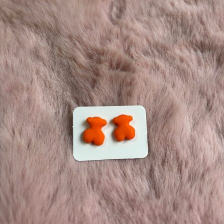Pendientes Mini Ositos Naranjas