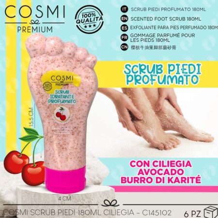 Exfoliante de pies Cosmi Cereza