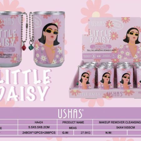 Toallitas en lata desmaquillantes y limpiadoras Ushas